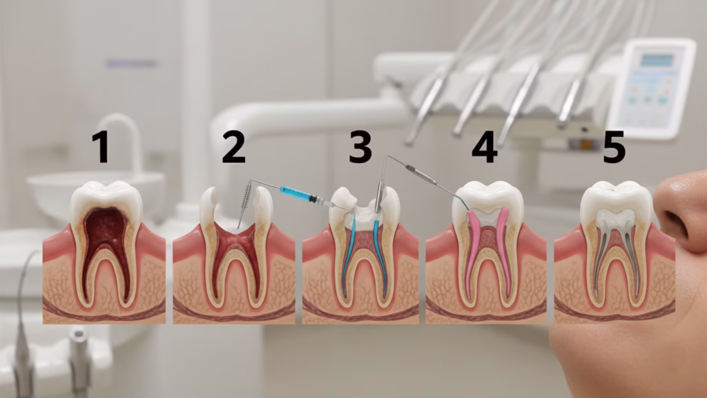 عصب کشی دندان؛ راهکار نهایی برای نجات دندان‌های آسیب‌دیده